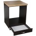 Corp pentru cuptor incorporabil cu sertar Zebra, Wenge/MDF Wenge, cu blat artar, 60 x 85 x 60 cm